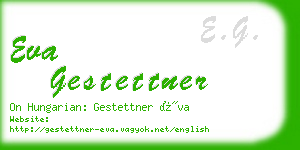 eva gestettner business card